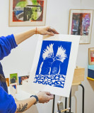 La Caserne , Blue Kid : Atelier de linogravure_Bédoin
