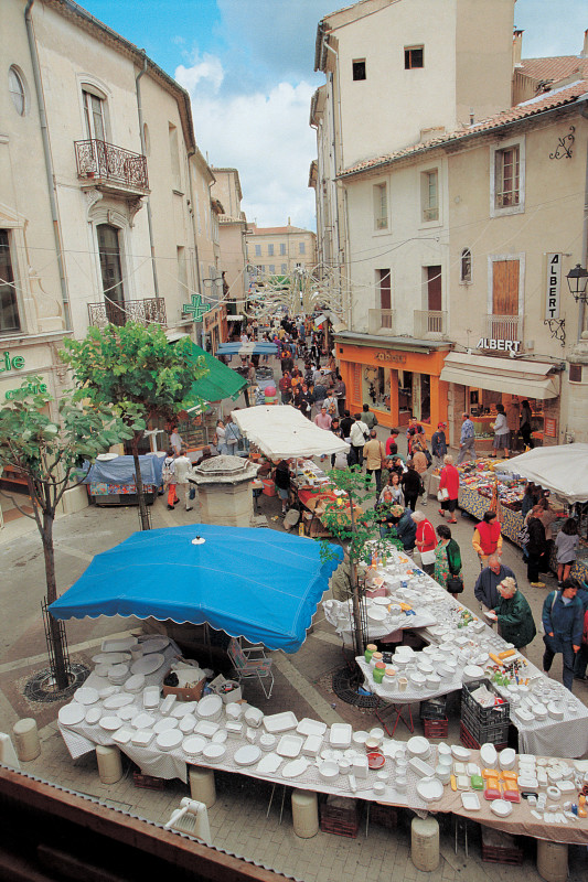 étals du marché