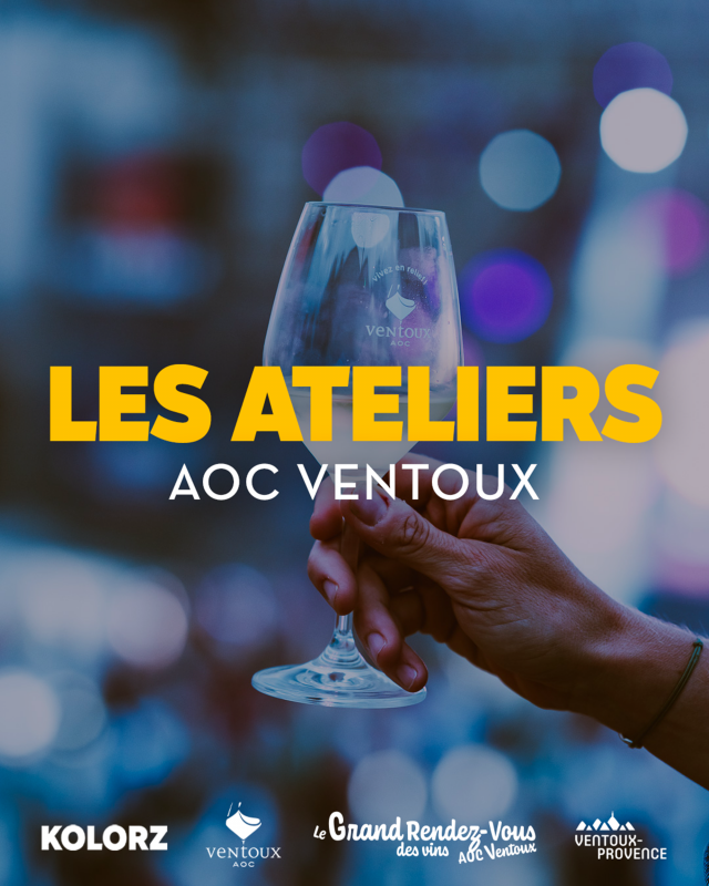 Le Grand Rendez-Vous des vins AOC Ventoux X Kolorz Festival :Atelier sensoriel , découverte des arôme du vin_Carpentras