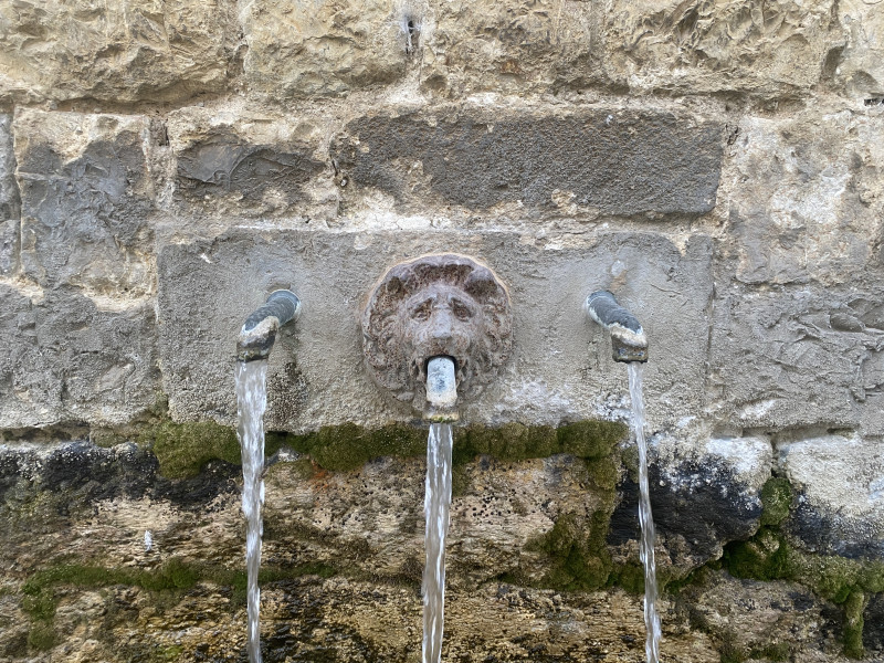 Eau et hirondelles dans un village de Provence_Savoillans