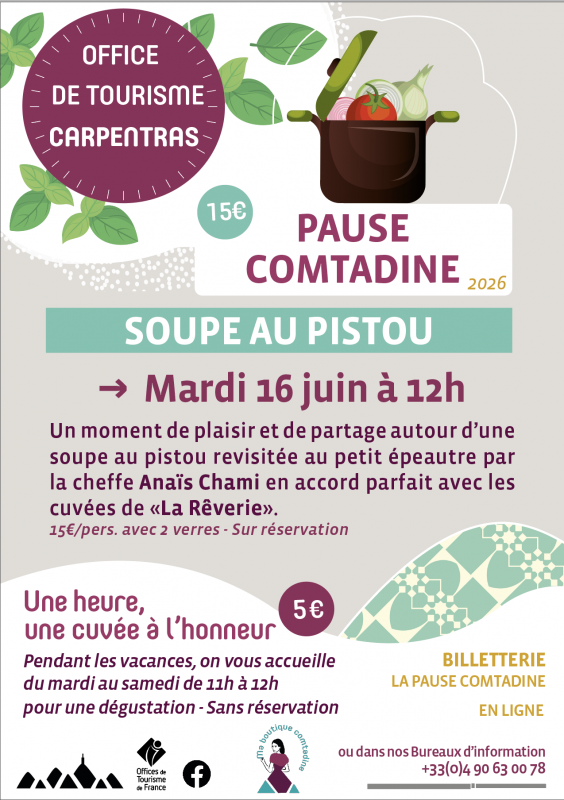 Pause comtadine : la soupe au pistou_Carpentras - © SPL Ventoux Provence Pause comtadine : la soupe au pistou_Carpentras