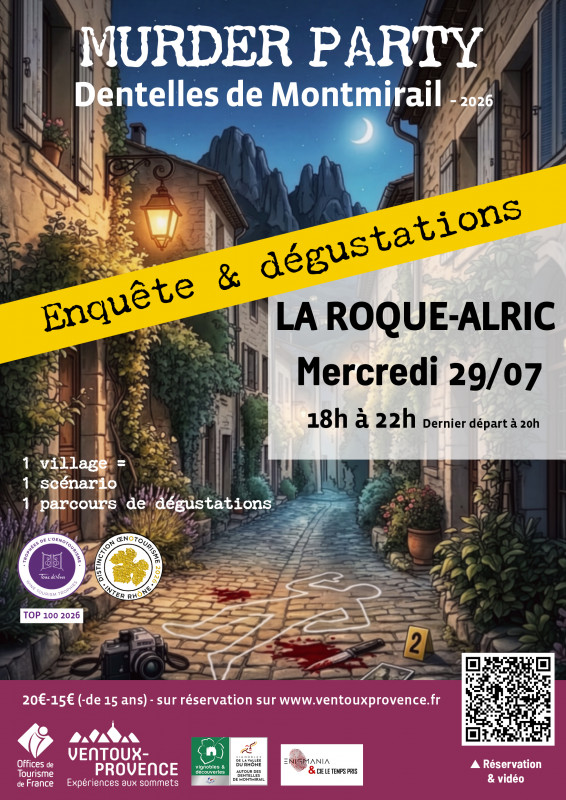 Enquête dans les vignes - Murder Party à La Roque-Alric_La Roque-Alric