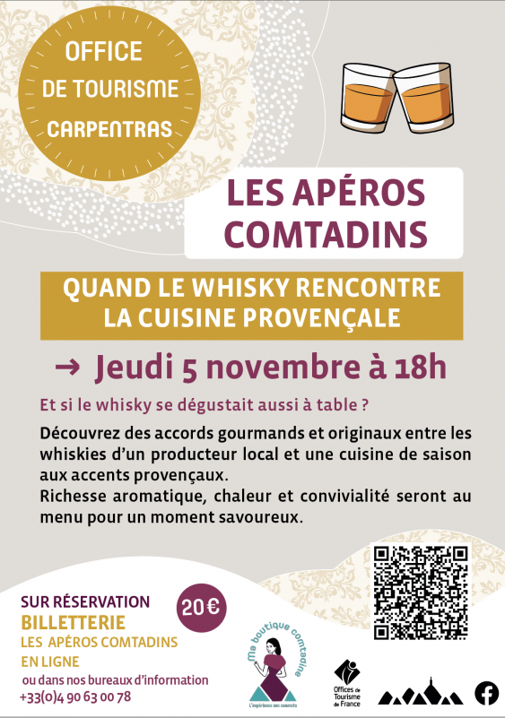 Apéro comtadin : Quand le whisky rencontre la cuisine provençale_Carpentras - © Ventoux Provence Tourisme Apéro comtadin : Quand le whisky rencontre la cuisine provençale_Carpentras