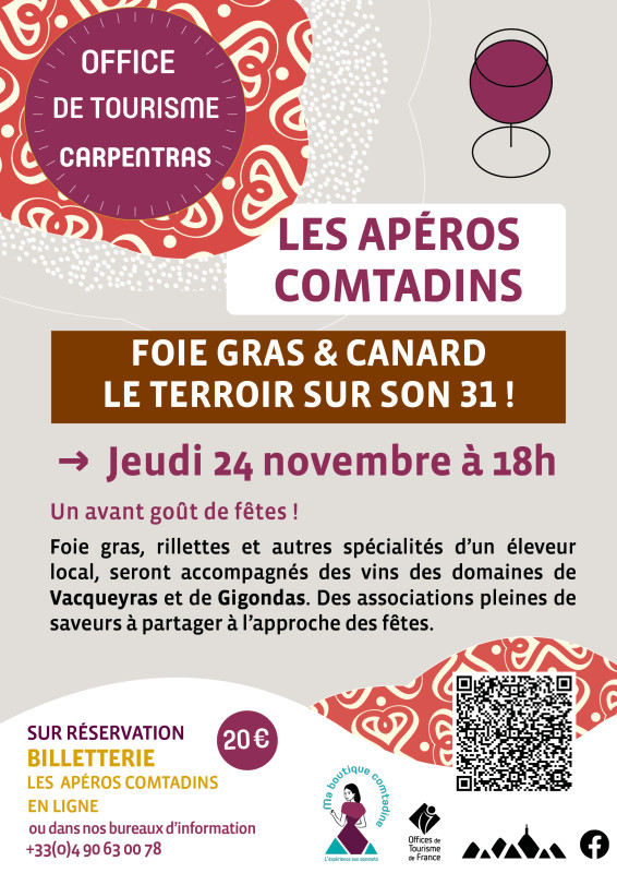 Apéro comtadin : Foie gras et canard, le terroir sur son 31_Carpentras - © Ventoux provence Tourisme Apéro comtadin : Foie gras et canard, le terroir sur son 31_Carpentras